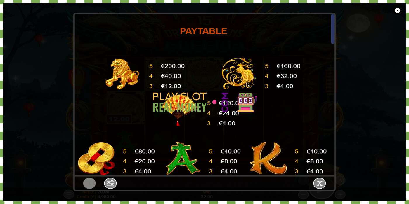 Slot 15 Dragon Coins za pravi novac, slika - 5