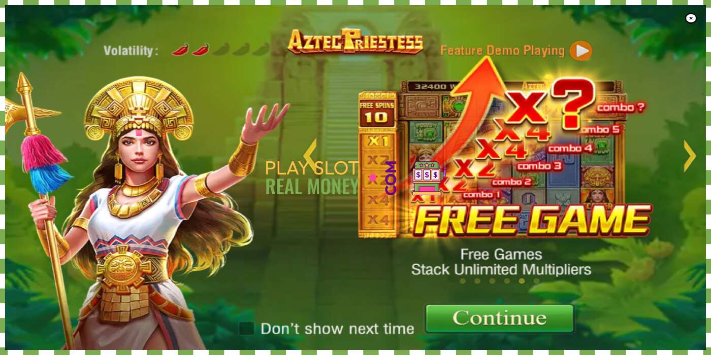 Slot Aztec Priestess haqiqiy pul uchun, rasm - 1