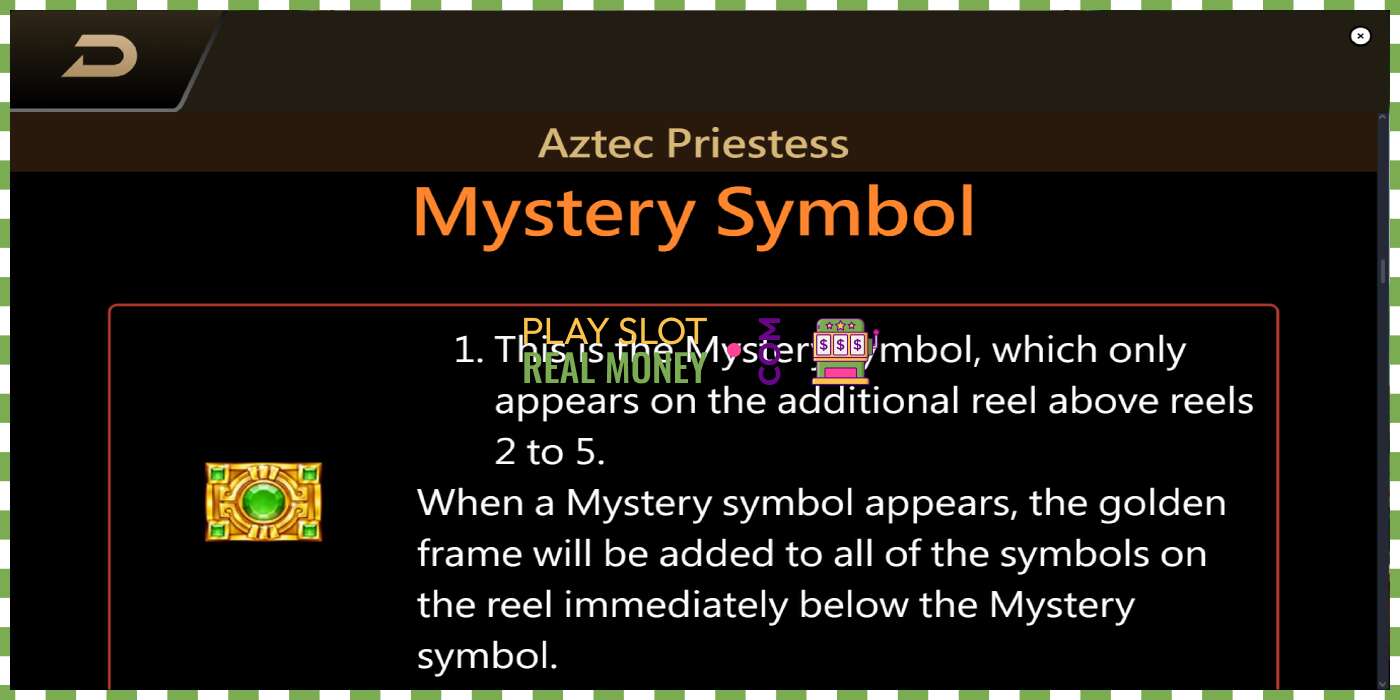 สล็อต Aztec Priestess เพื่อเงินจริงรูปภาพ - 5