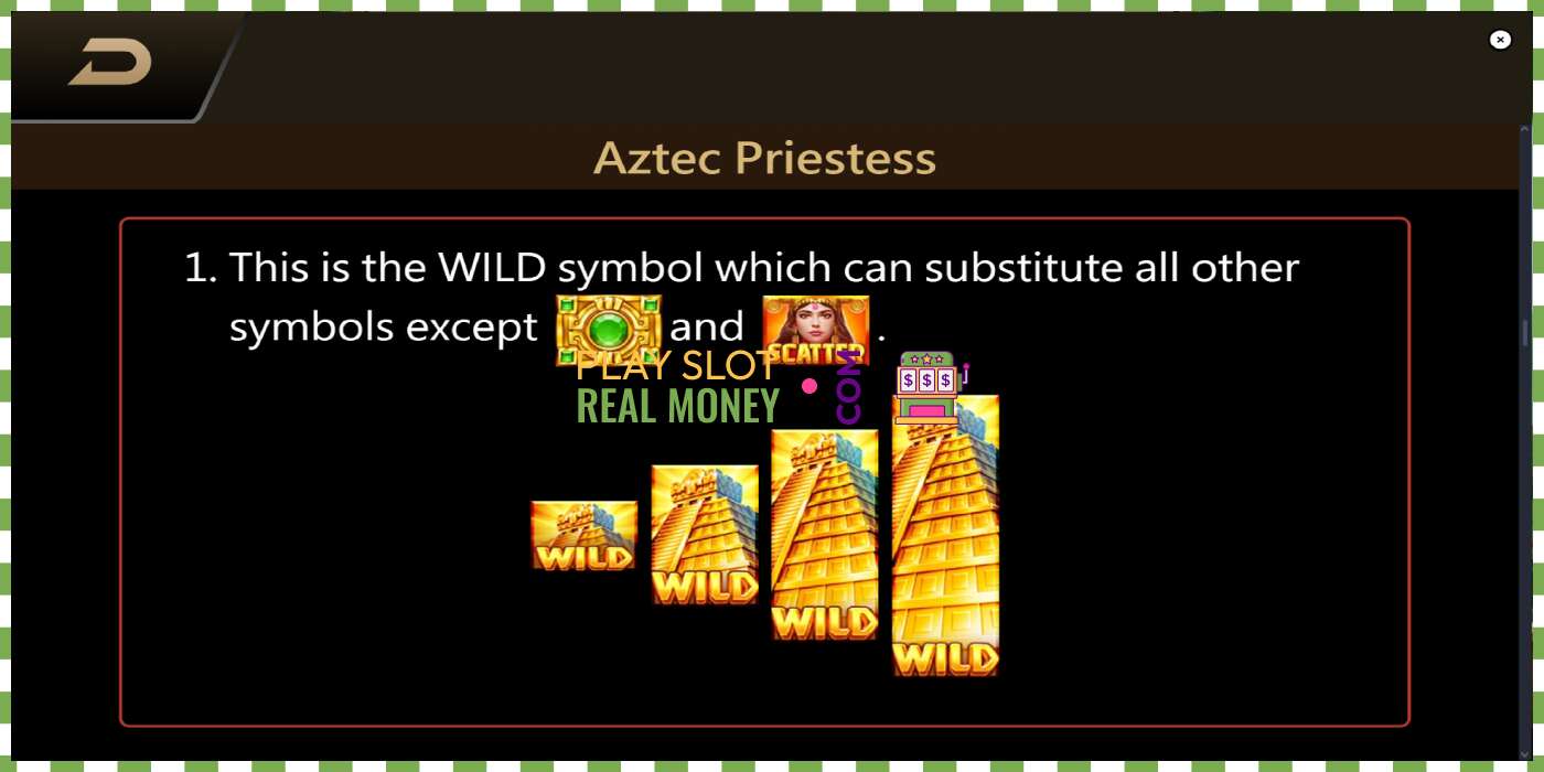 สล็อต Aztec Priestess เพื่อเงินจริงรูปภาพ - 6