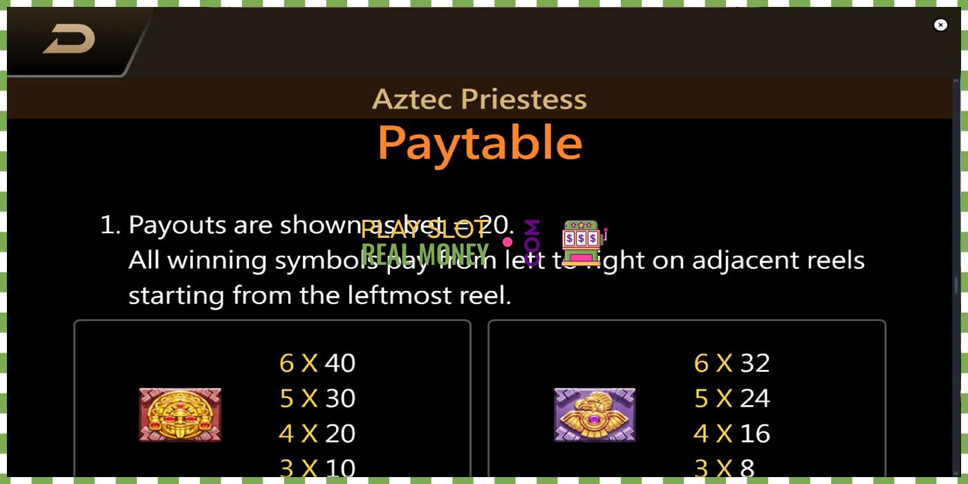 Slot Aztec Priestess za pravi novac, slika - 7