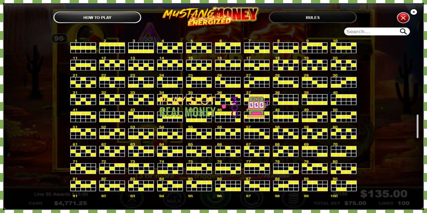 স্লট Mustang Money Energized প্রকৃত অর্থের জন্য, ছবি - 6