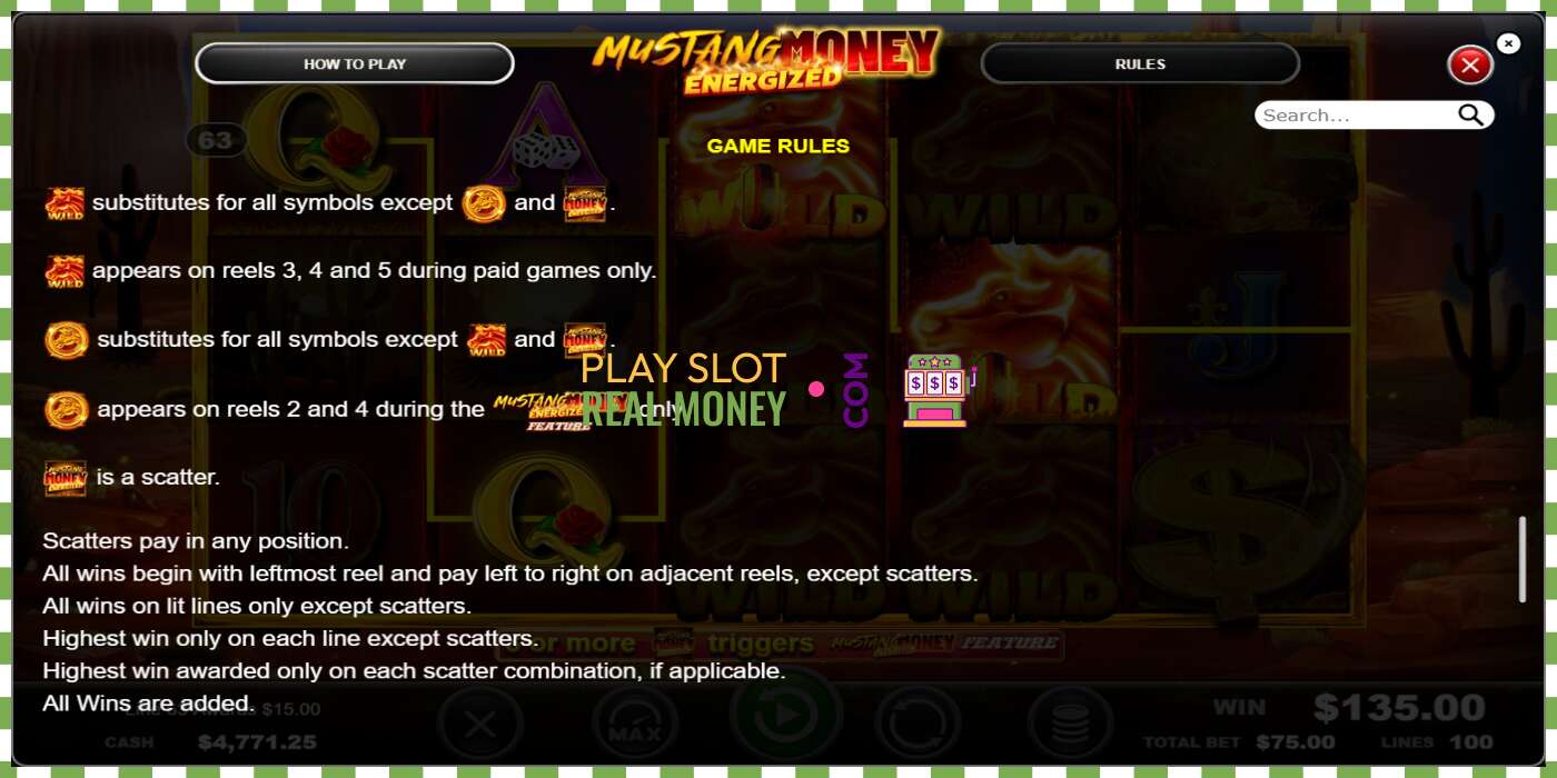 Celah Mustang Money Energized untuk uang sungguhan, gambar - 7