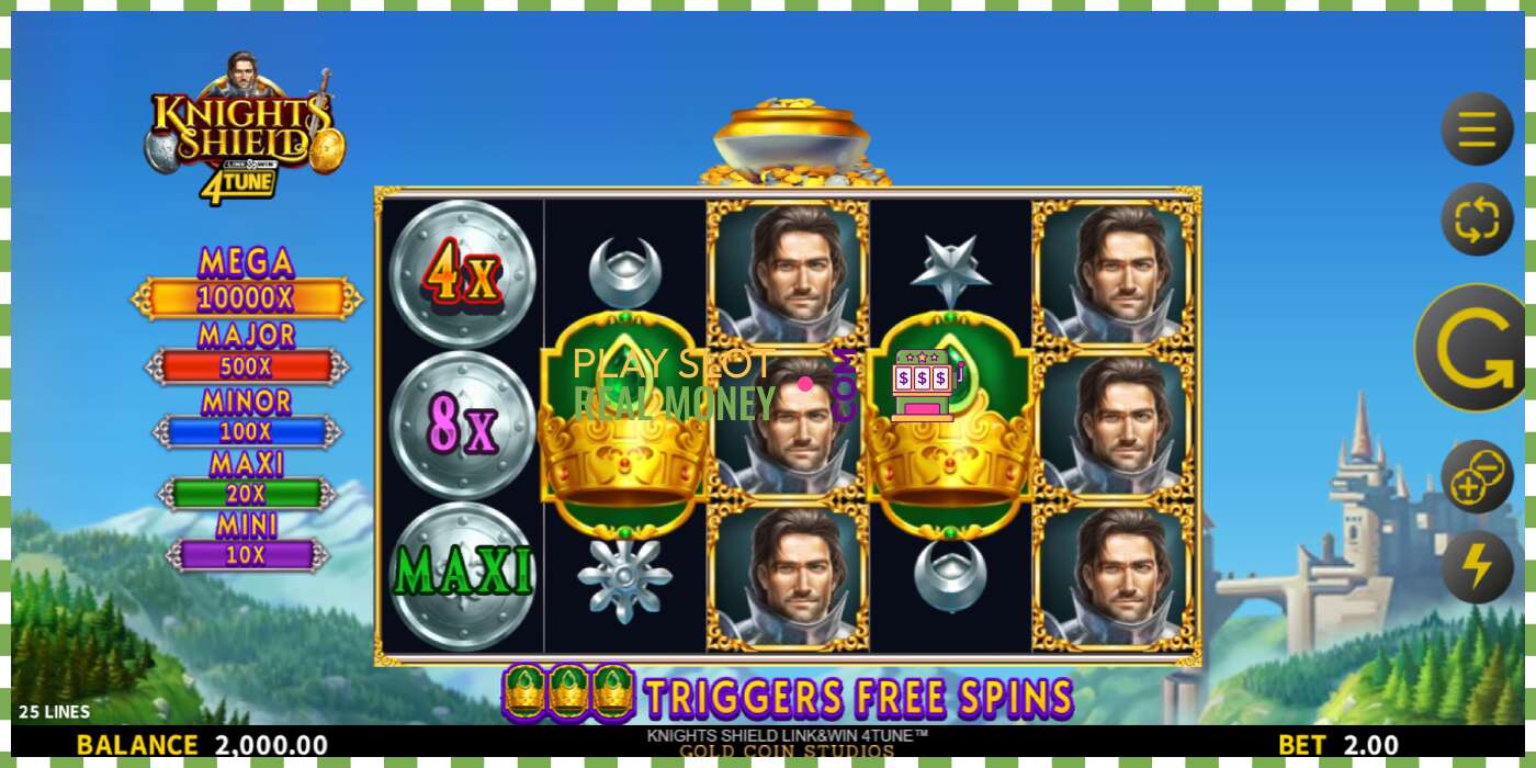 სლოტი Knights Shield Link & Win 4Tune რეალურ ფულზე, სურათი - 2