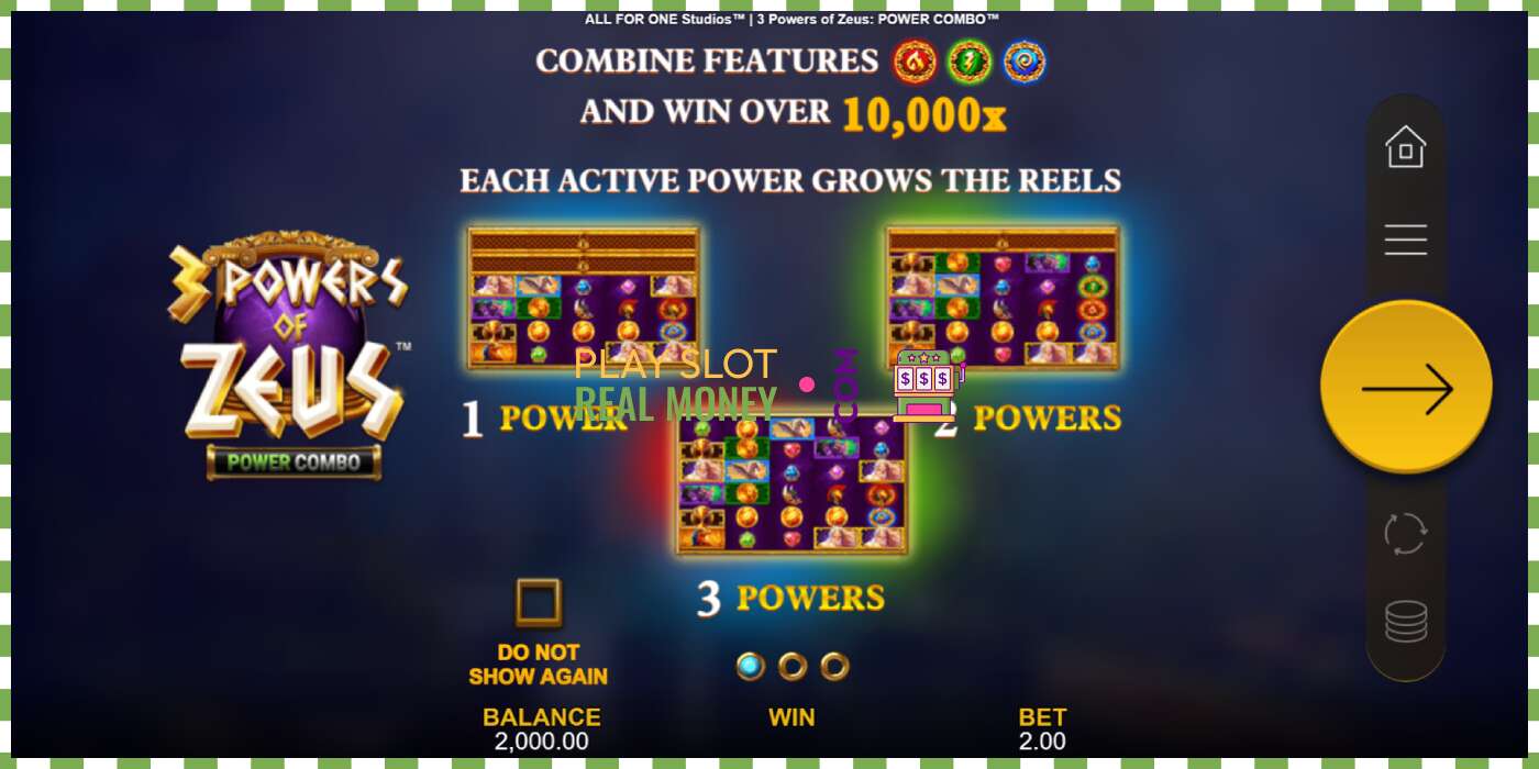 Слот 3 Powers of Zeus: Power Combo на реальные деньги, картинка - 1