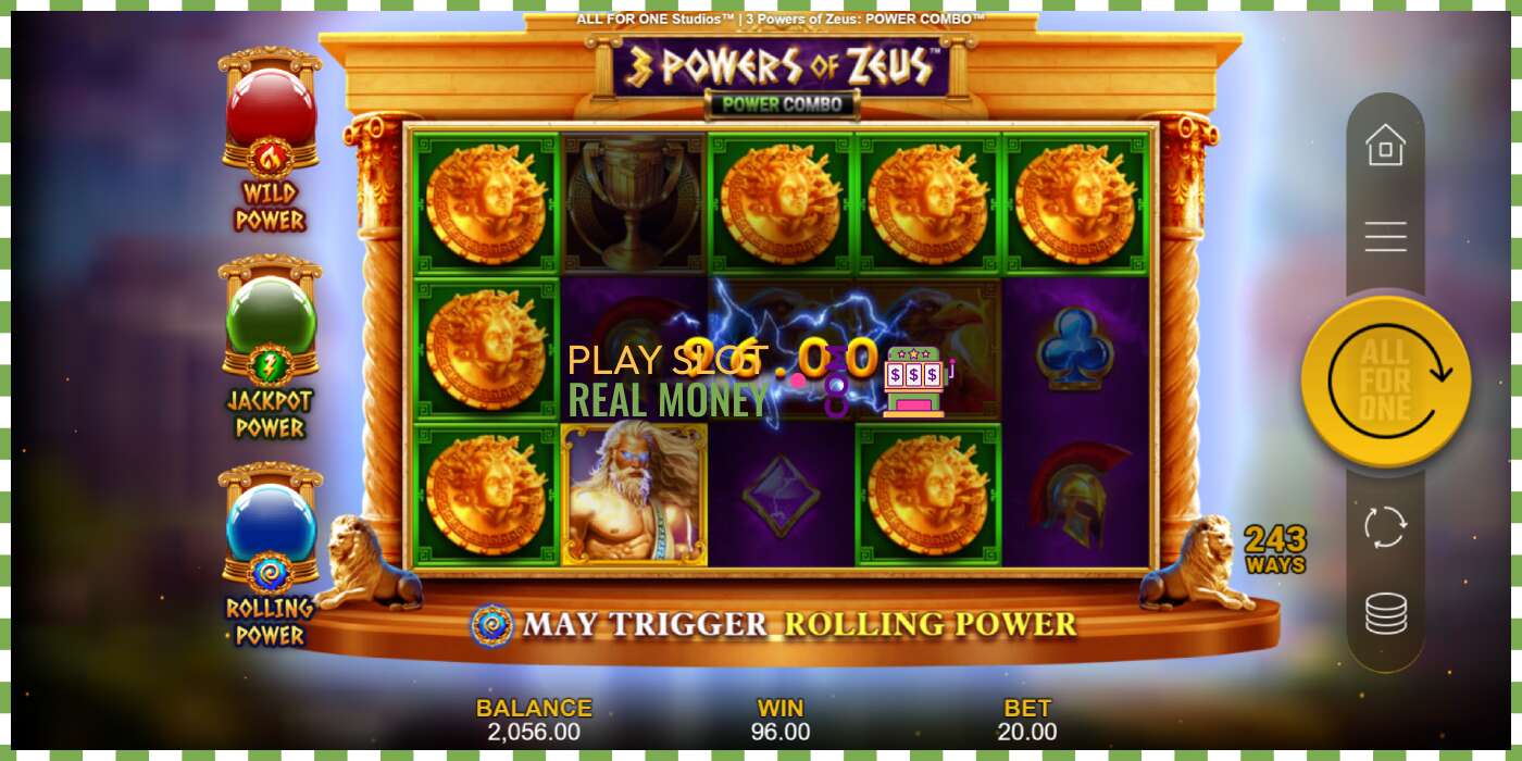 Szczelina 3 Powers of Zeus: Power Combo za prawdziwe pieniądze, zdjęcie - 3