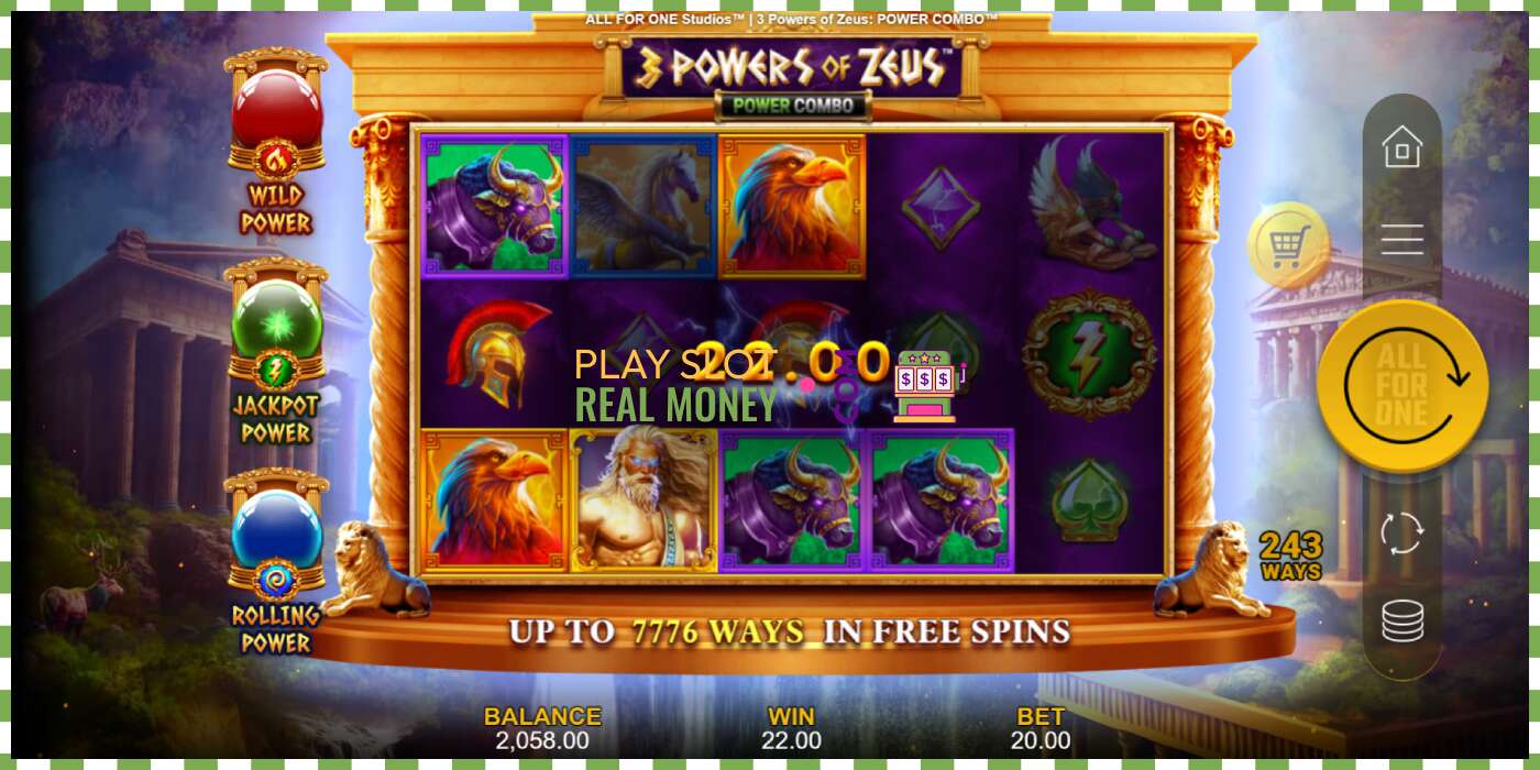 Слот 3 Powers of Zeus: Power Combo на реальные деньги, картинка - 4