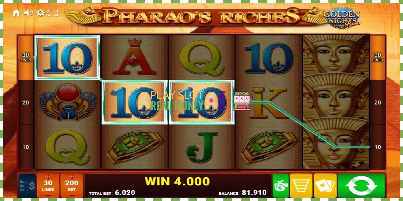 Слот Pharaos Riches Golden Nights на реальные деньги, картинка - 3