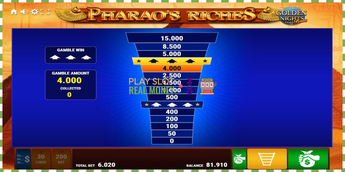 Слот Pharaos Riches Golden Nights на реальные деньги, картинка - 4