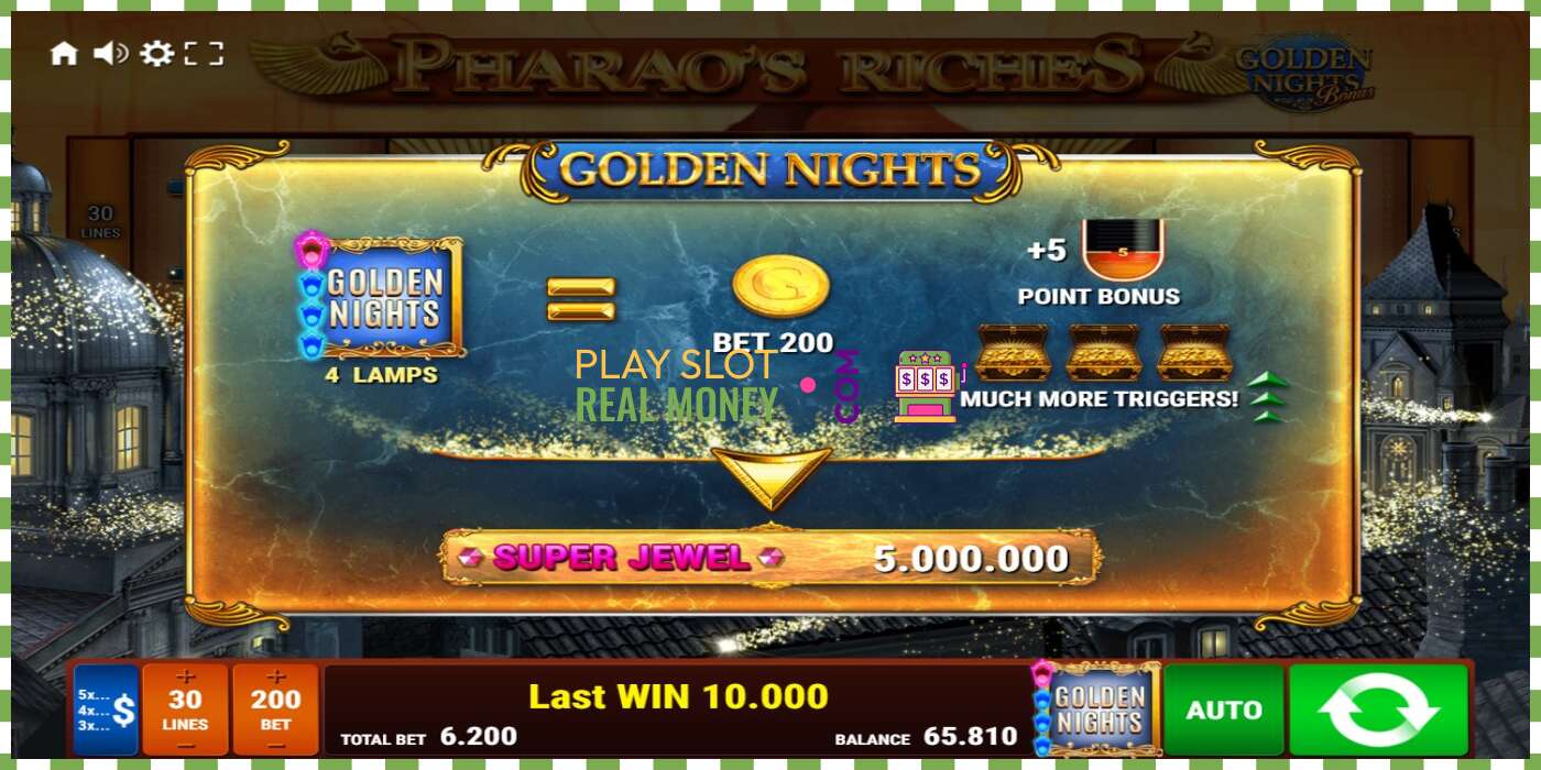 Слот Pharaos Riches Golden Nights на реальные деньги, картинка - 7