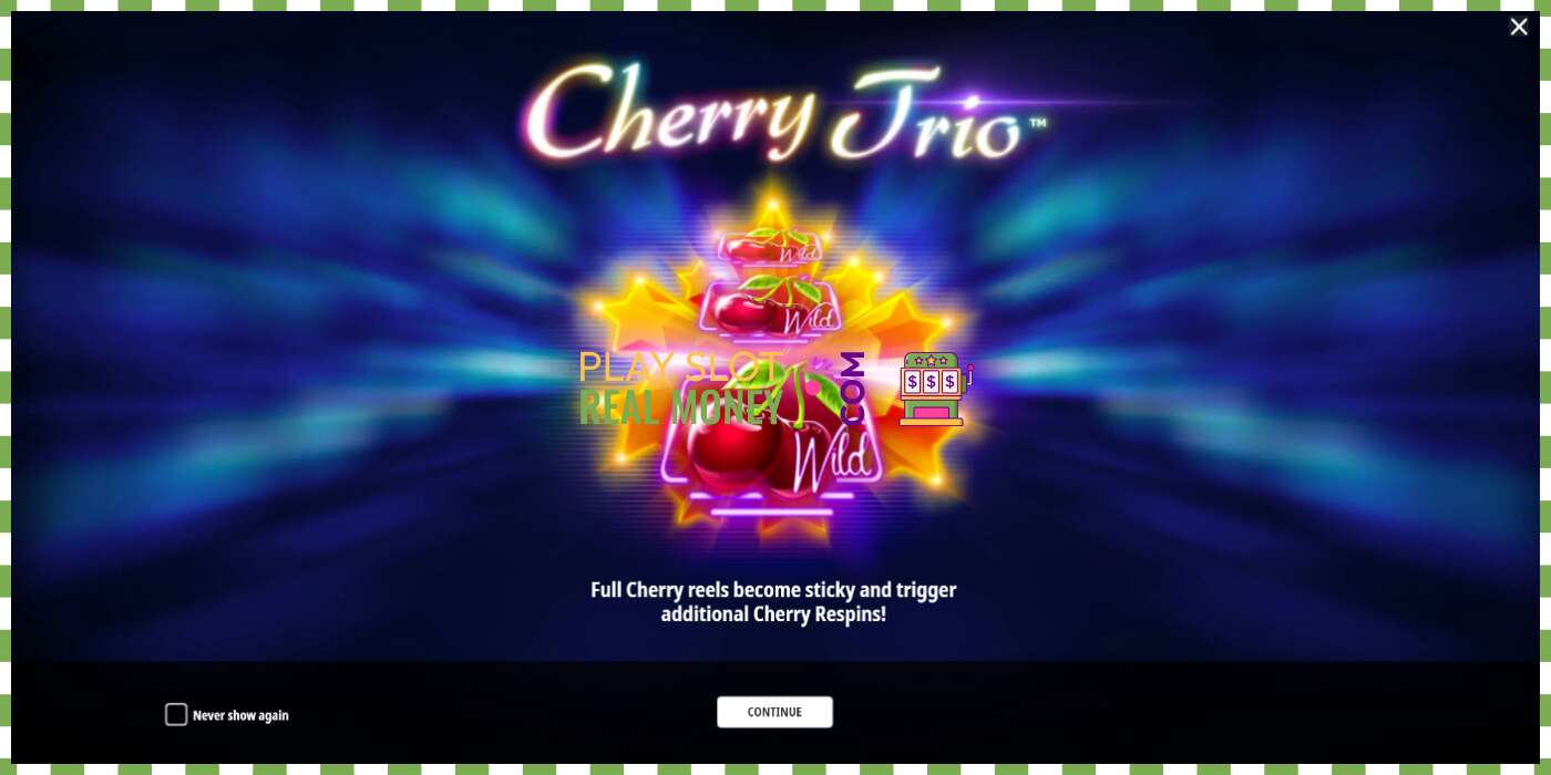 Слот Cherry Trio на реальные деньги, картинка - 1