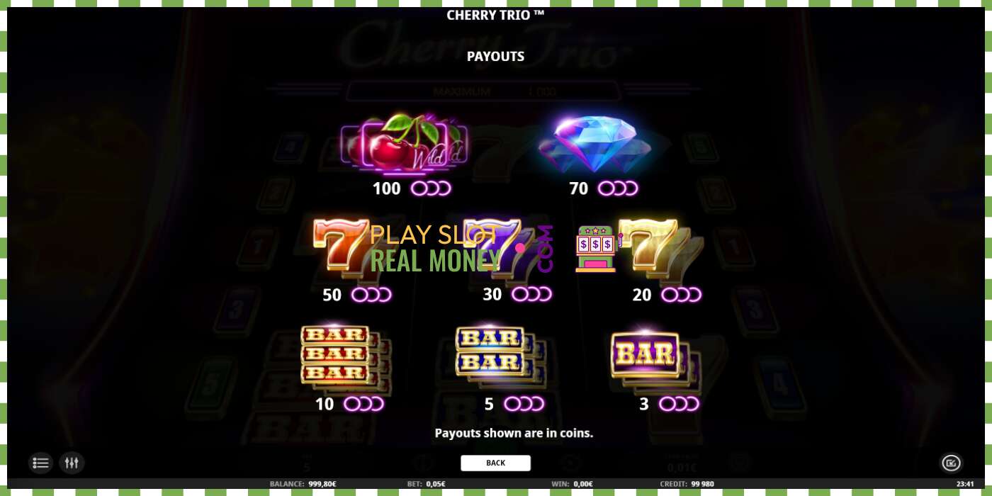 Slots Cherry Trio par īstu naudu, bilde - 5