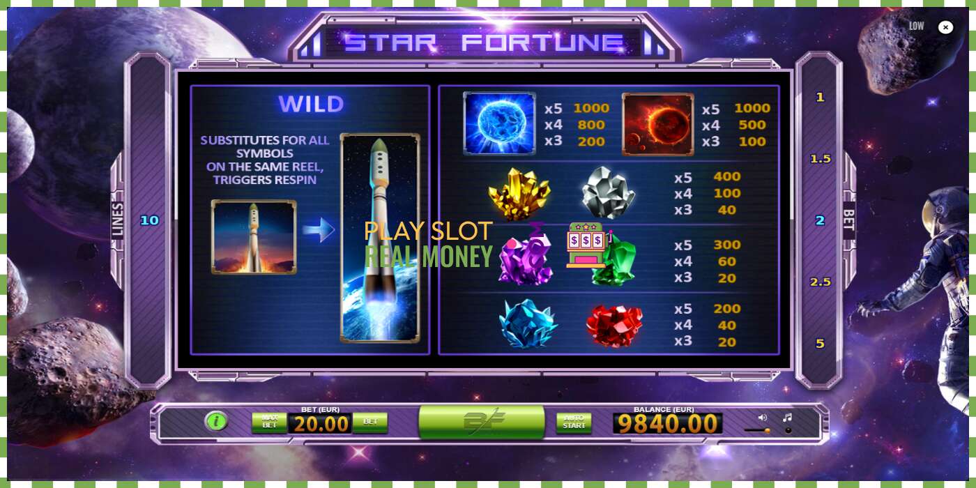 Слот Star Fortune на реальные деньги, картинка - 6