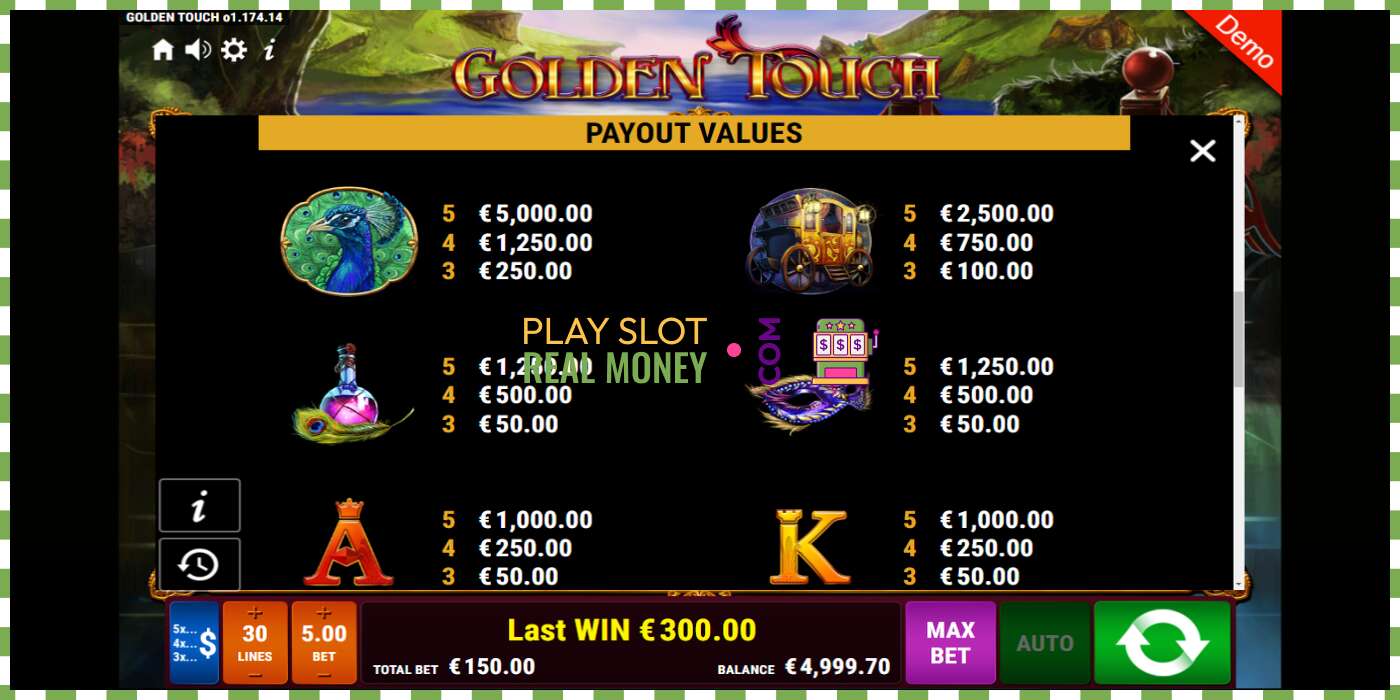 Слот Golden Touch на реальные деньги, картинка - 6