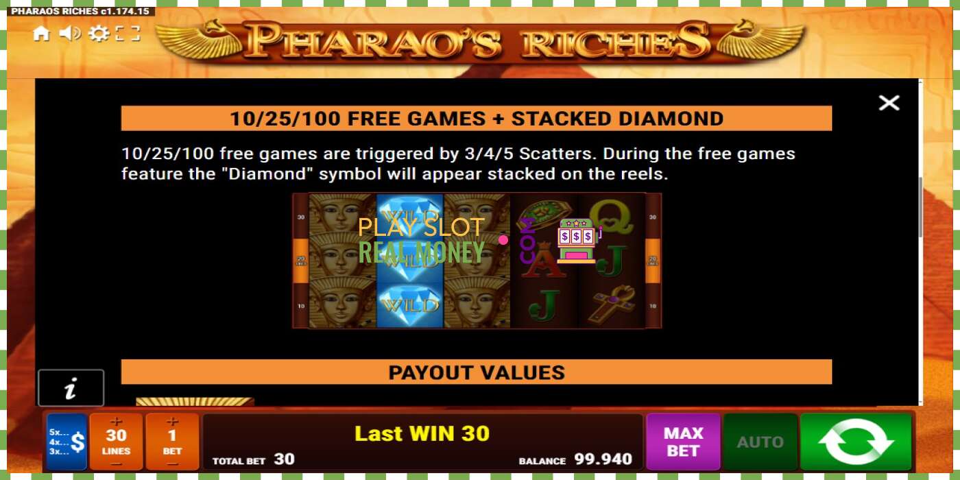 Слот Pharaos Riches на реальные деньги, картинка - 6