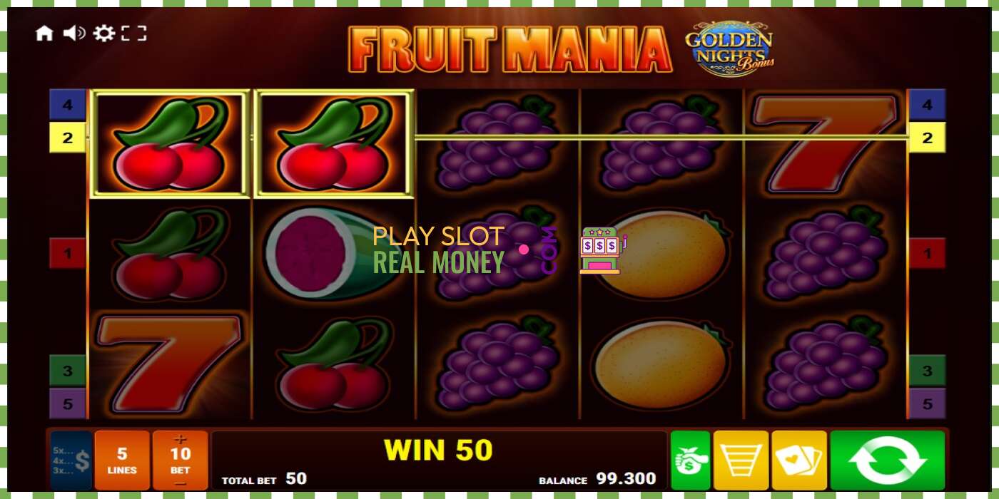 Слот Fruit Mania Golden Nights на реальные деньги, картинка - 2