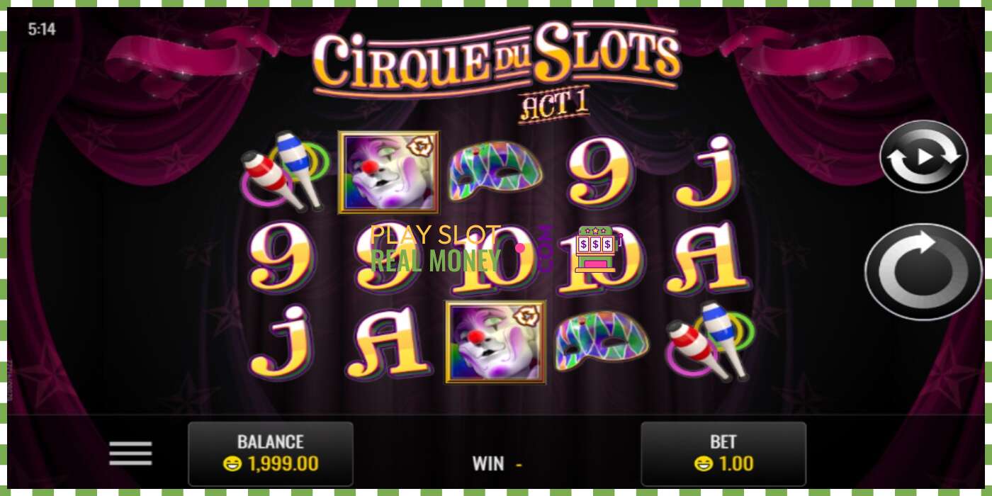 Ranura Cirque du Slots por dinero real, foto - 1