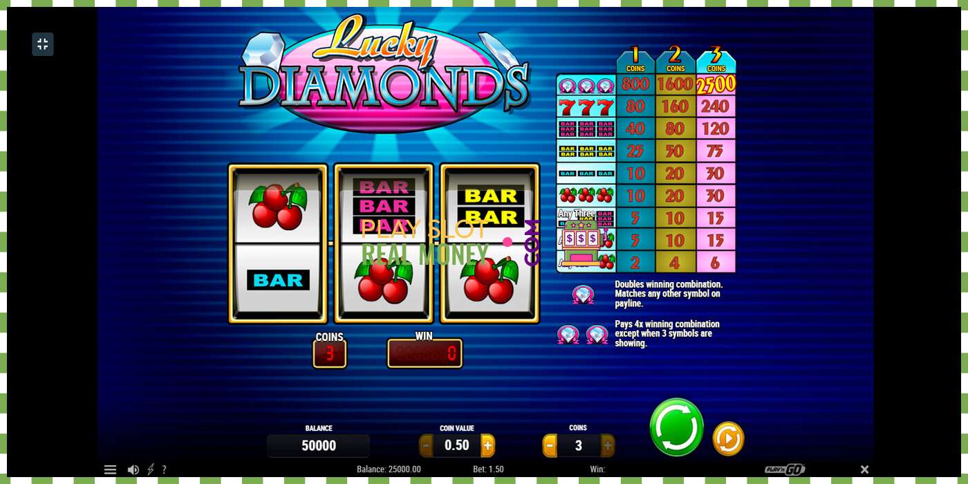 Слот Lucky Diamonds на реальные деньги, картинка - 1