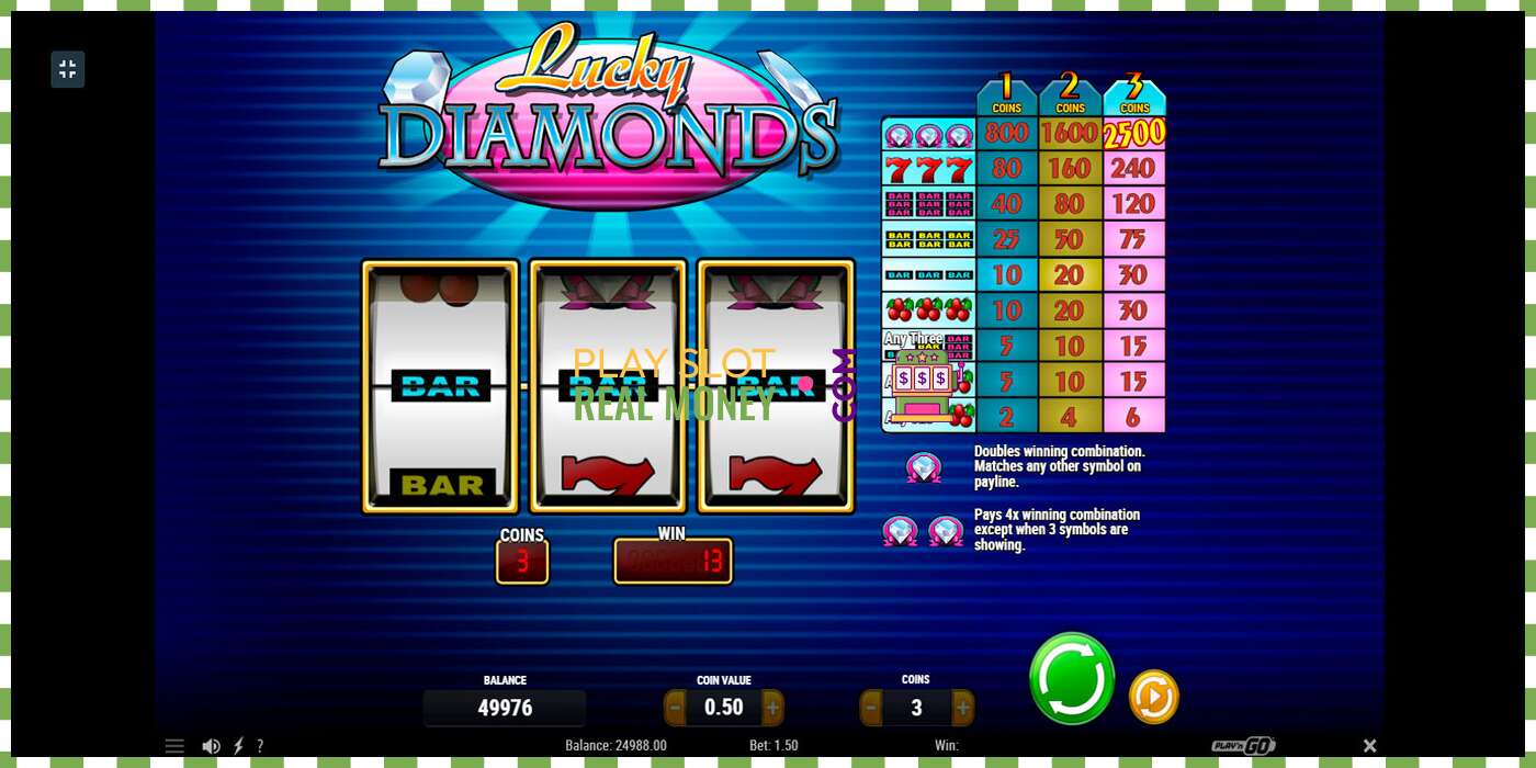 Слот Lucky Diamonds на реальные деньги, картинка - 2