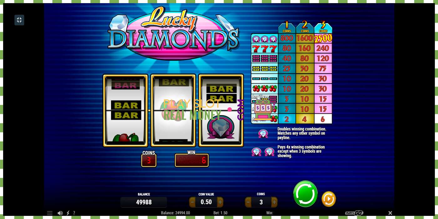 Слот Lucky Diamonds на реальные деньги, картинка - 3