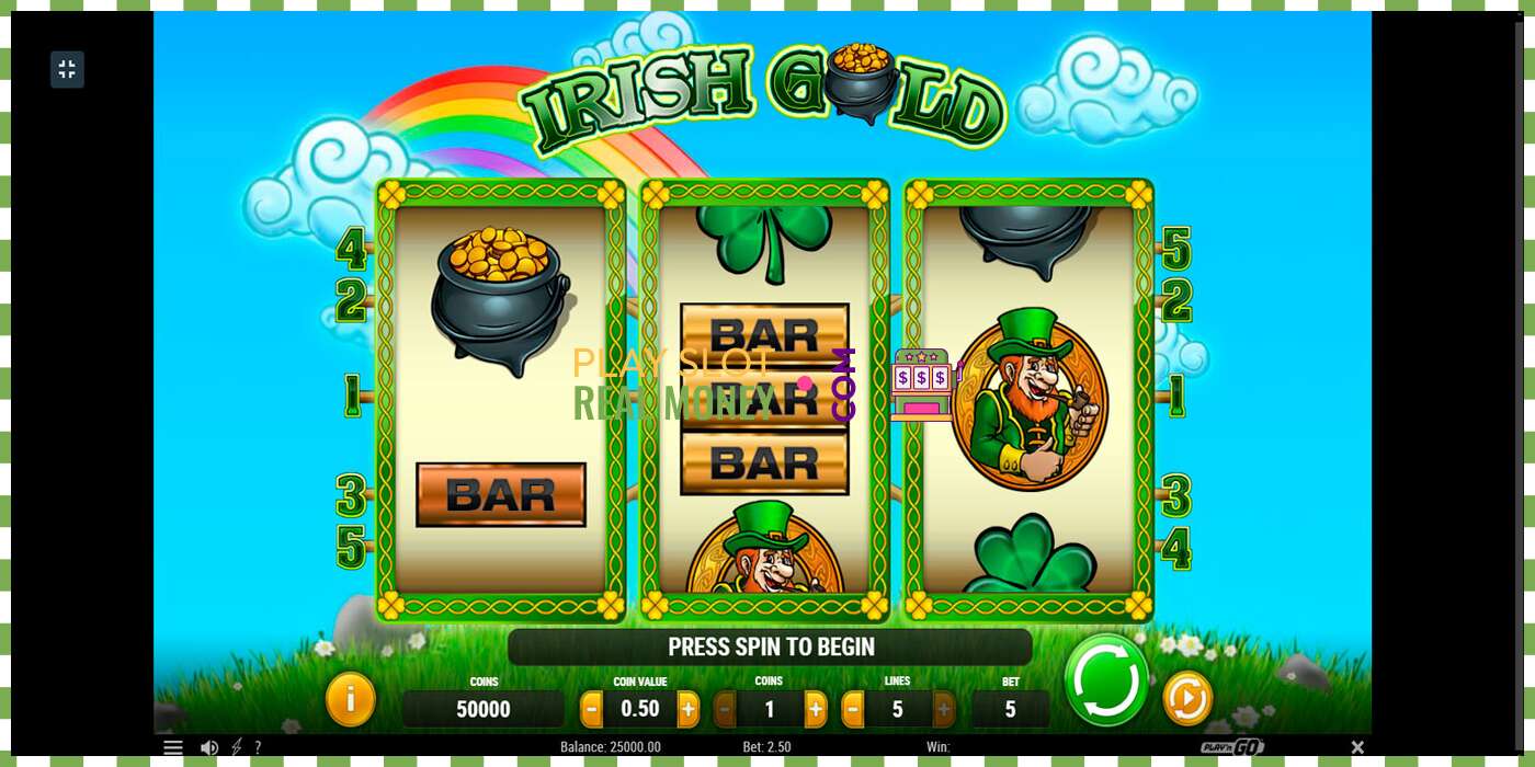 Slot Irish Gold haqiqiy pul uchun, rasm - 1