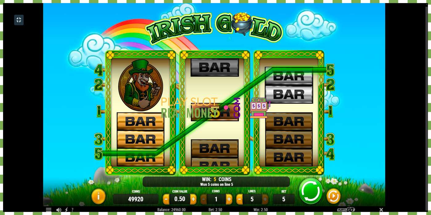 Slot Irish Gold haqiqiy pul uchun, rasm - 3