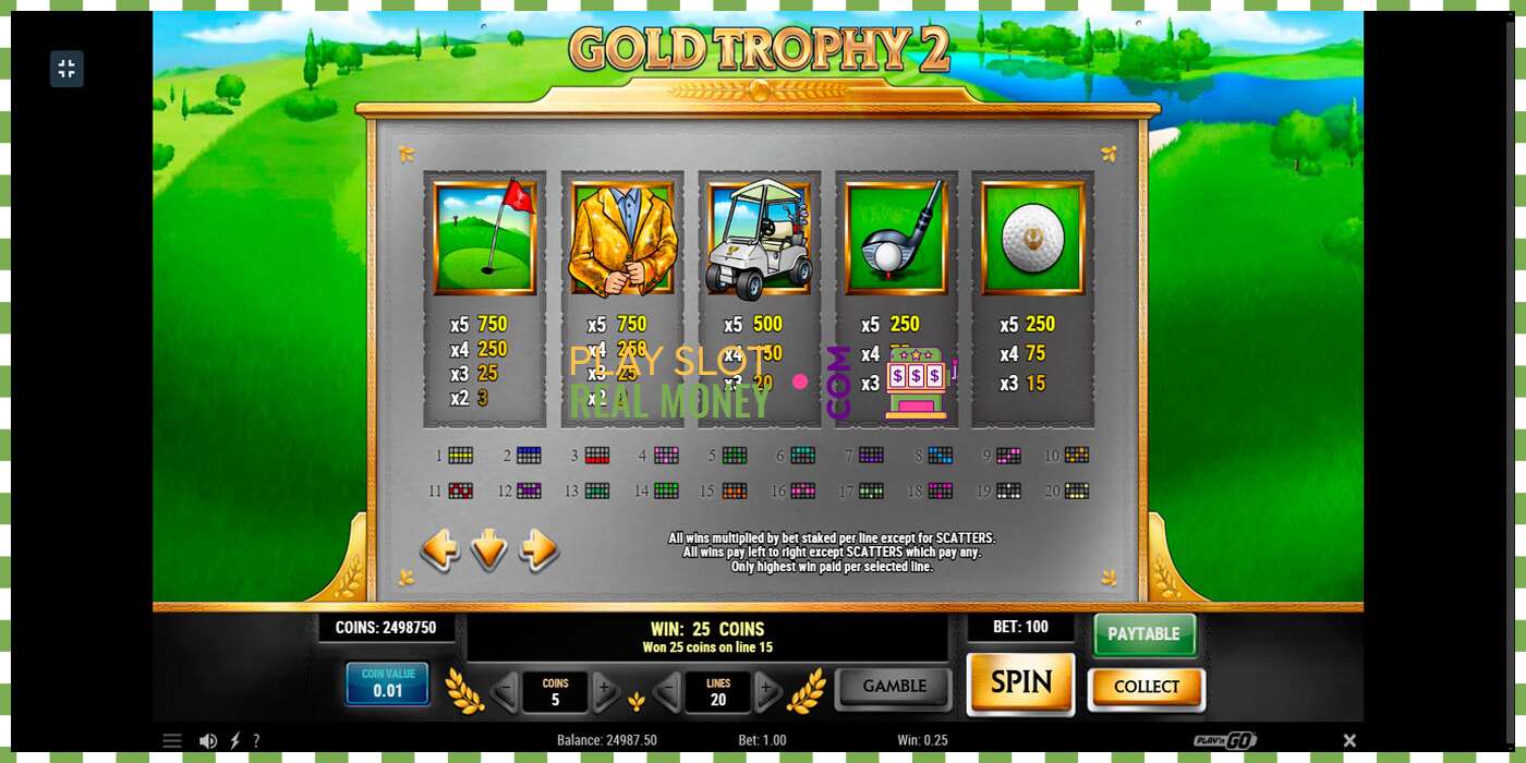 Слот Gold Trophy 2 на реальные деньги, картинка - 5