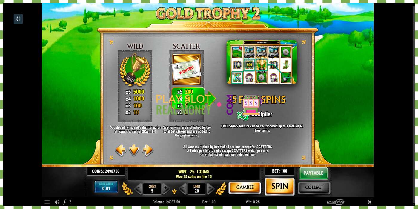 Слот Gold Trophy 2 на реальные деньги, картинка - 6