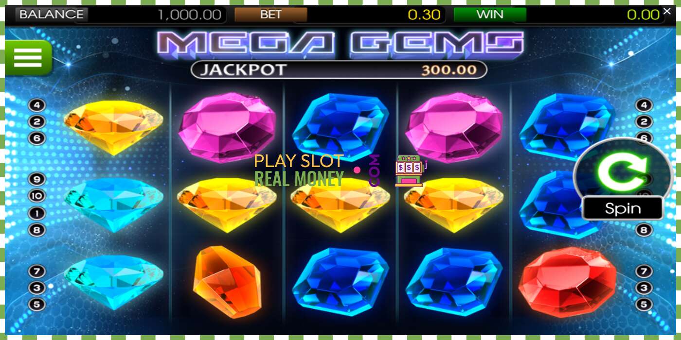 Слот Mega Gems на реальные деньги, картинка - 1