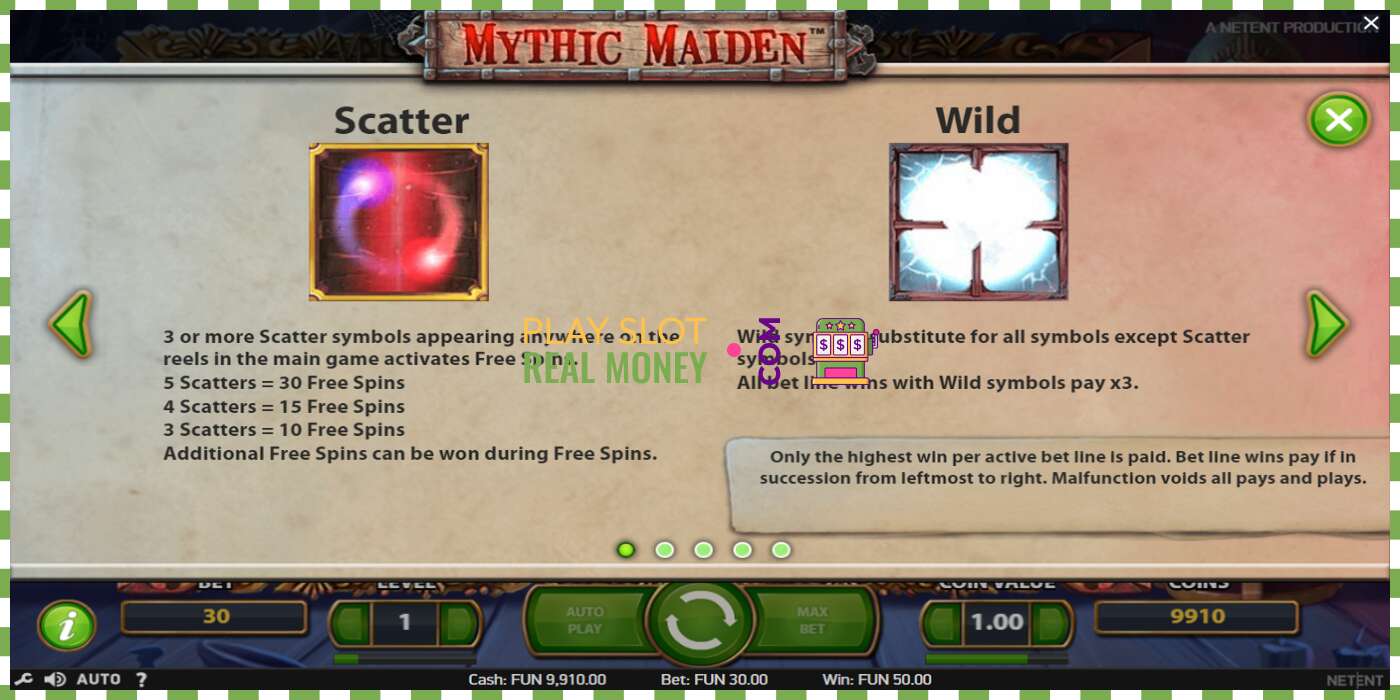 Слот Mythic Maiden на реальные деньги, картинка - 5