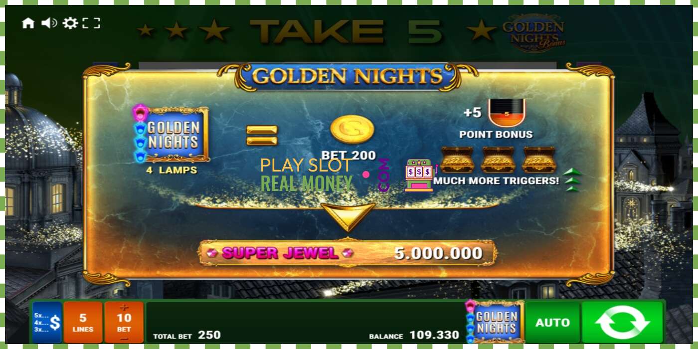 Слот Take 5 Golden Nights на реальные деньги, картинка - 6