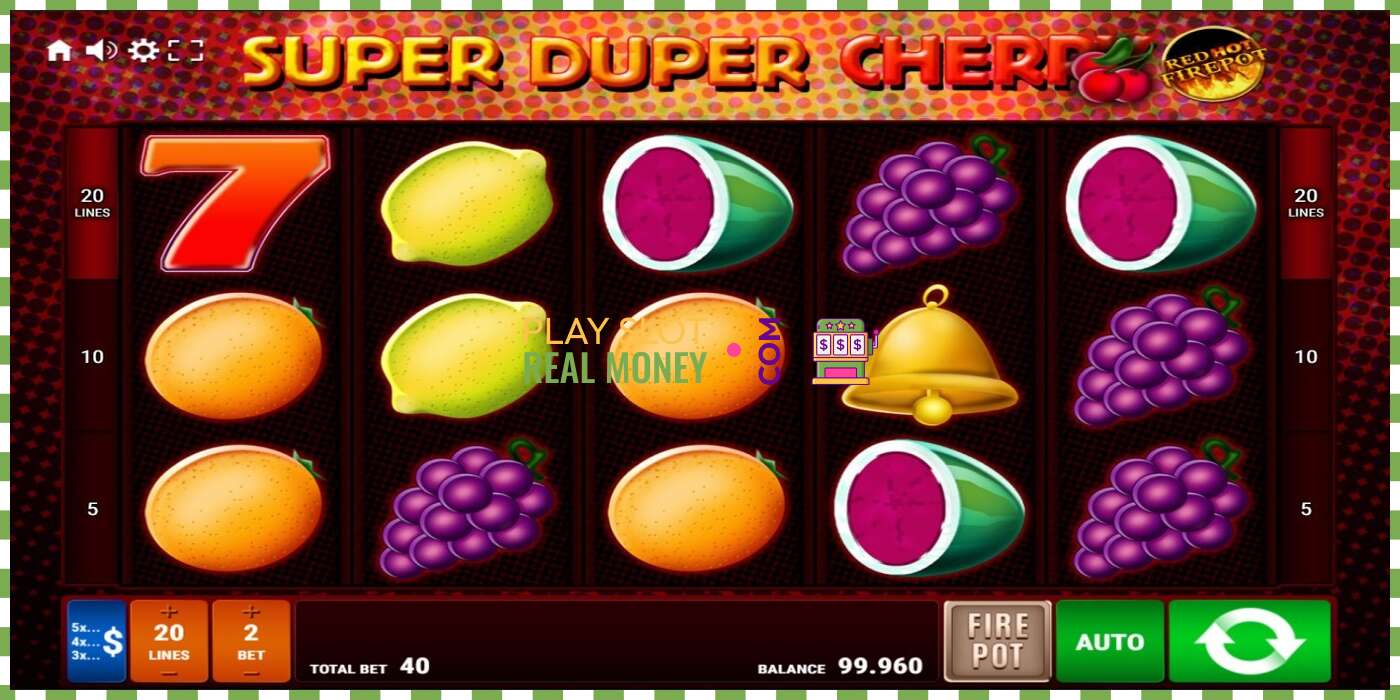 Слот Super Duper Cherry Red Hot Firepot на реальные деньги, картинка - 1