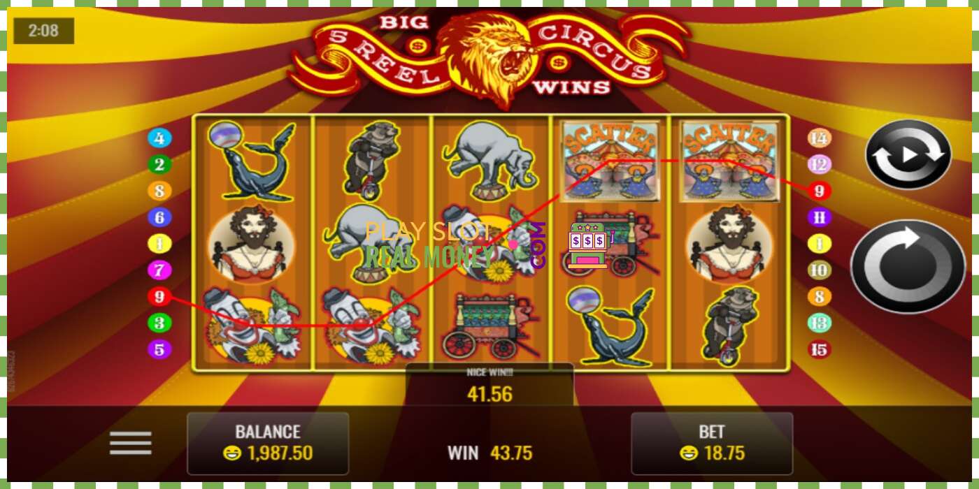 Slot 5 Reel Circus për para të vërteta, foto - 2