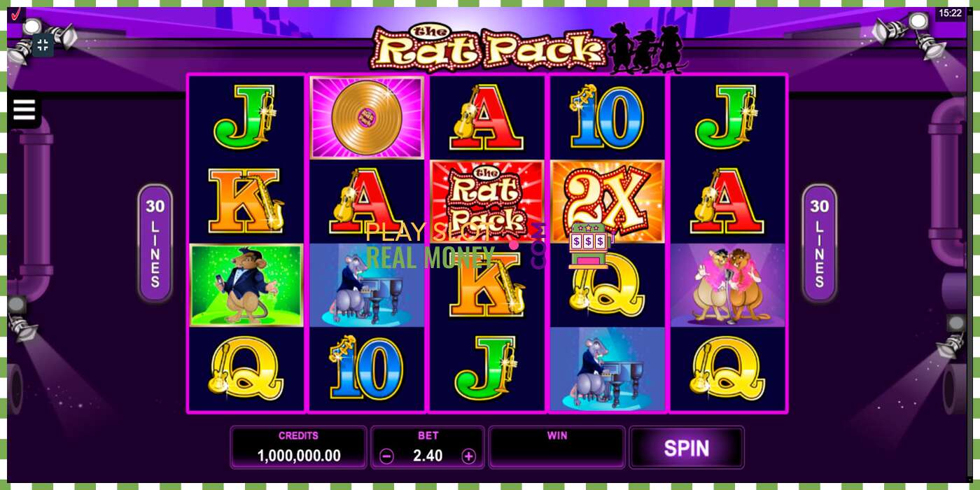 Slots The Rat Pack par īstu naudu, bilde - 1