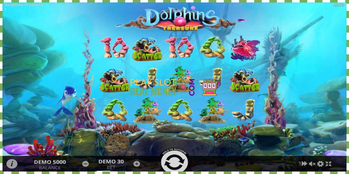 Слот Dolphins Treasure на реальные деньги, картинка - 1