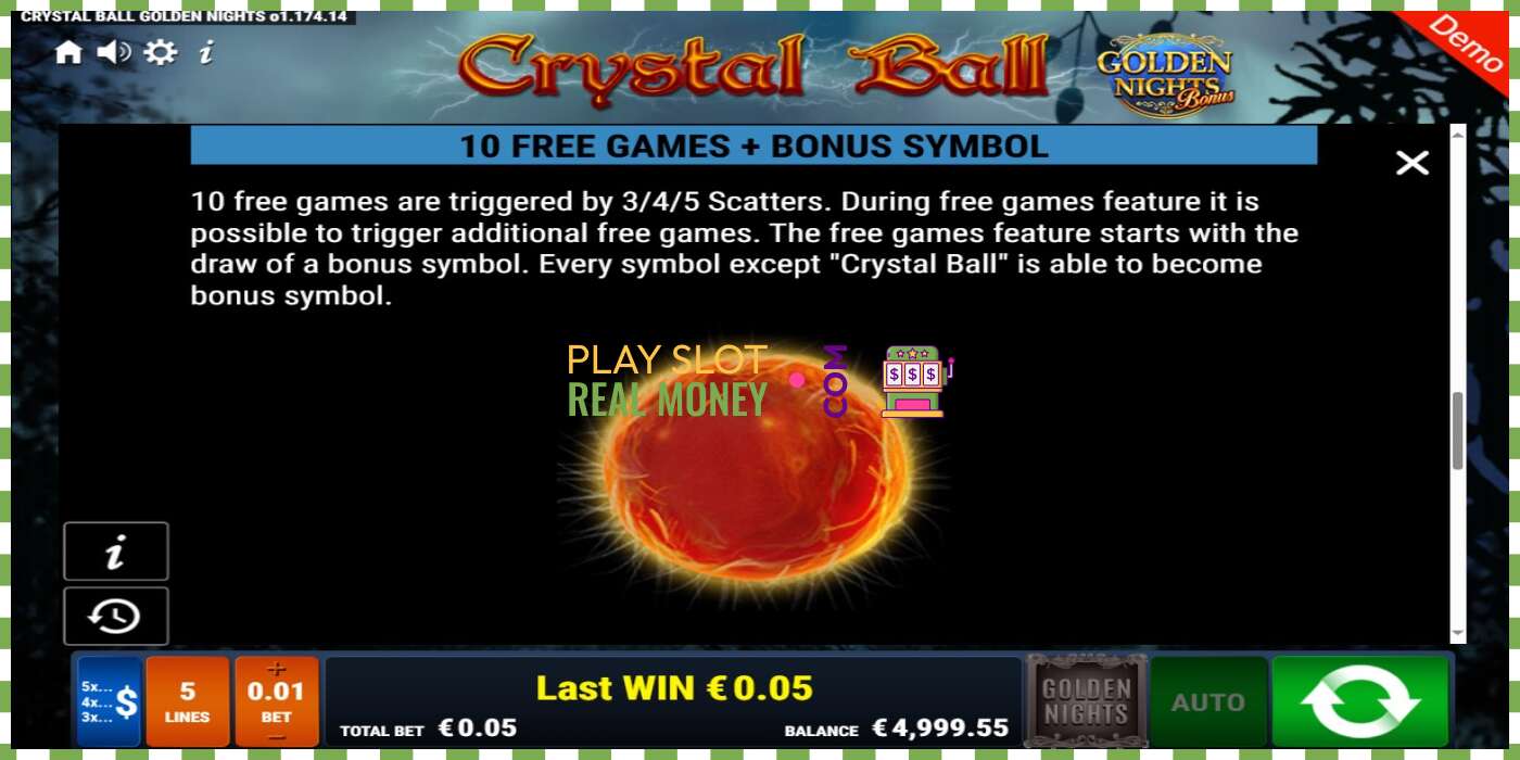 Слот Crystal Ball Golden Nights на реальные деньги, картинка - 5