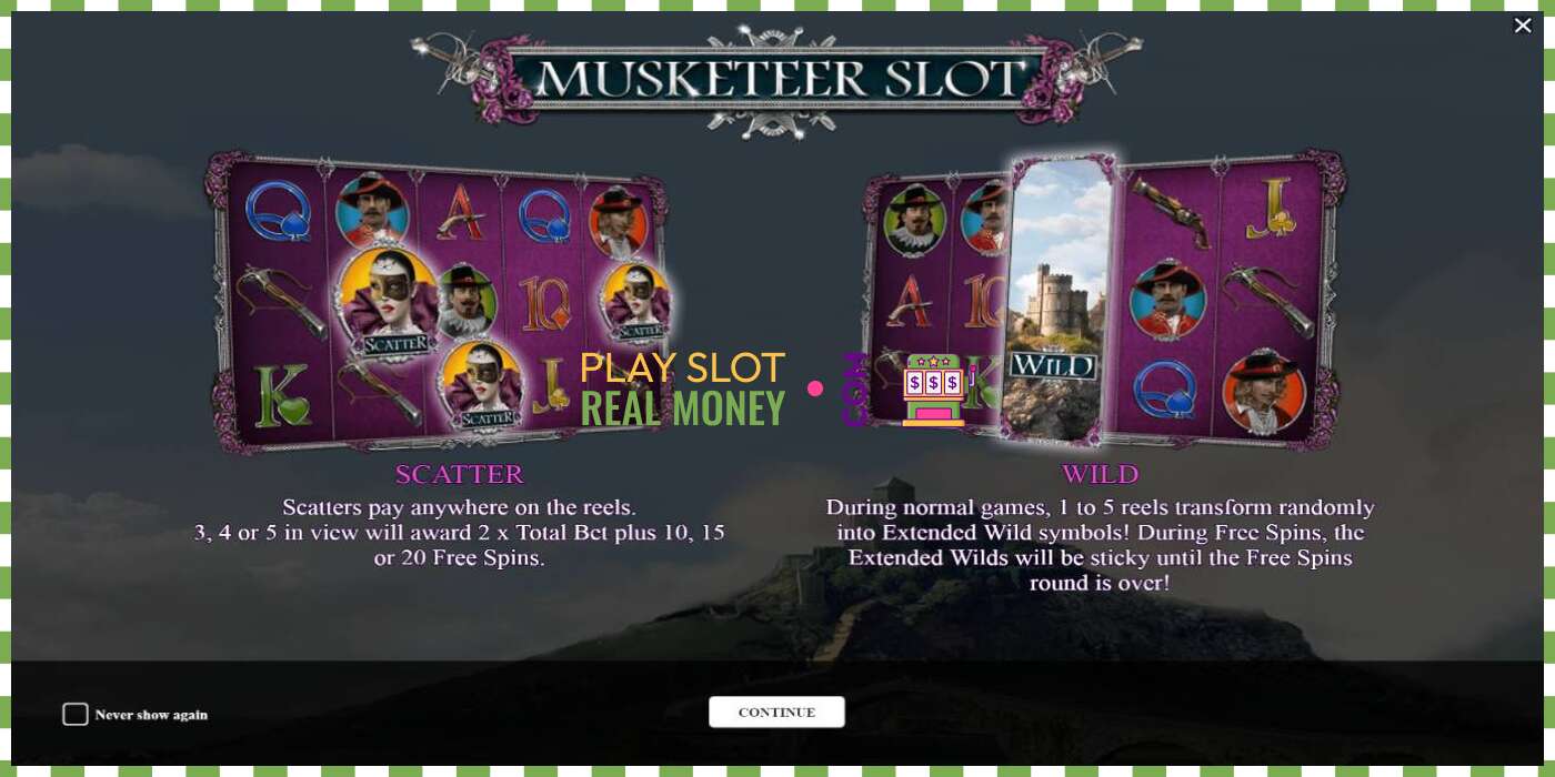 Слот Musketeer Slot на реальные деньги, картинка - 1