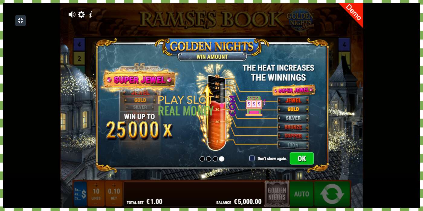 Слот Ramses Book Golden Nights на реальные деньги, картинка - 1