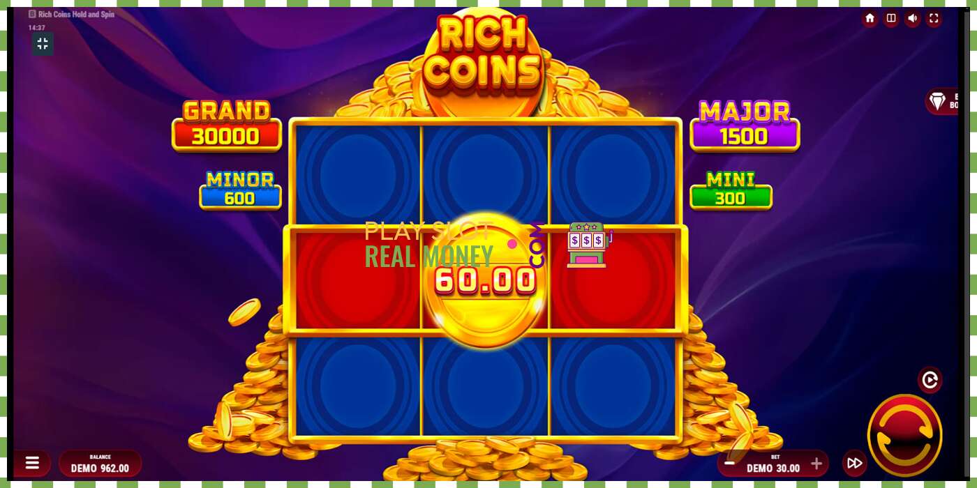 Слот Rich Coins Hold and Spin на реальные деньги, картинка - 3