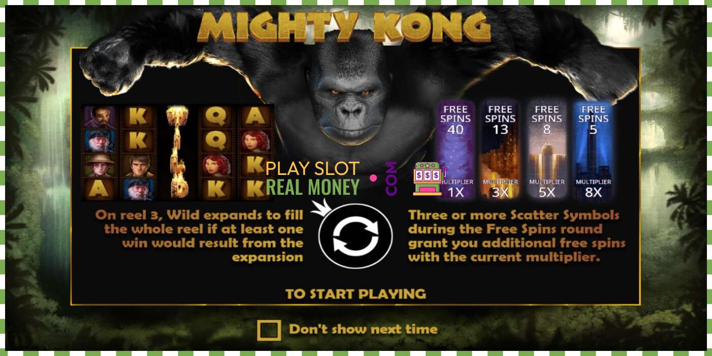 Slot Mighty Kong untuk wang sebenar, gambar - 1