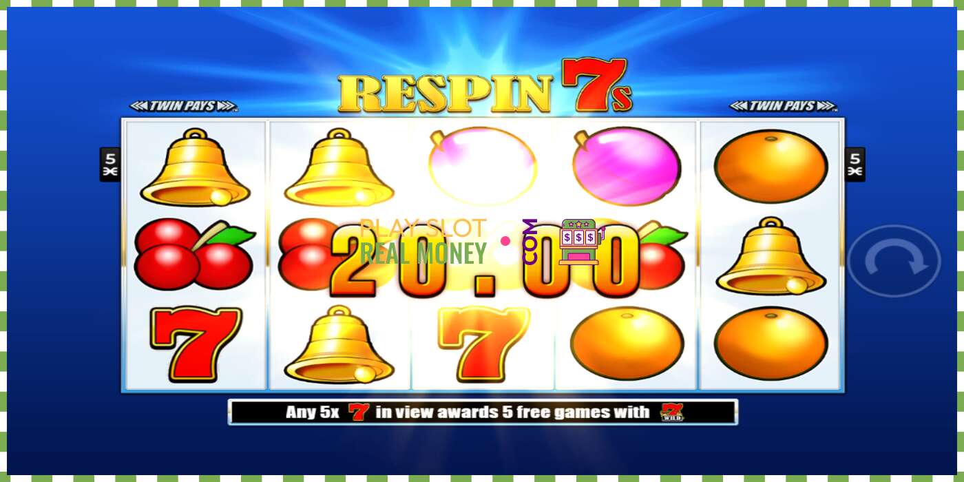 Slot Respin 7s чыныгы акча үчүн, сүрөт - 2