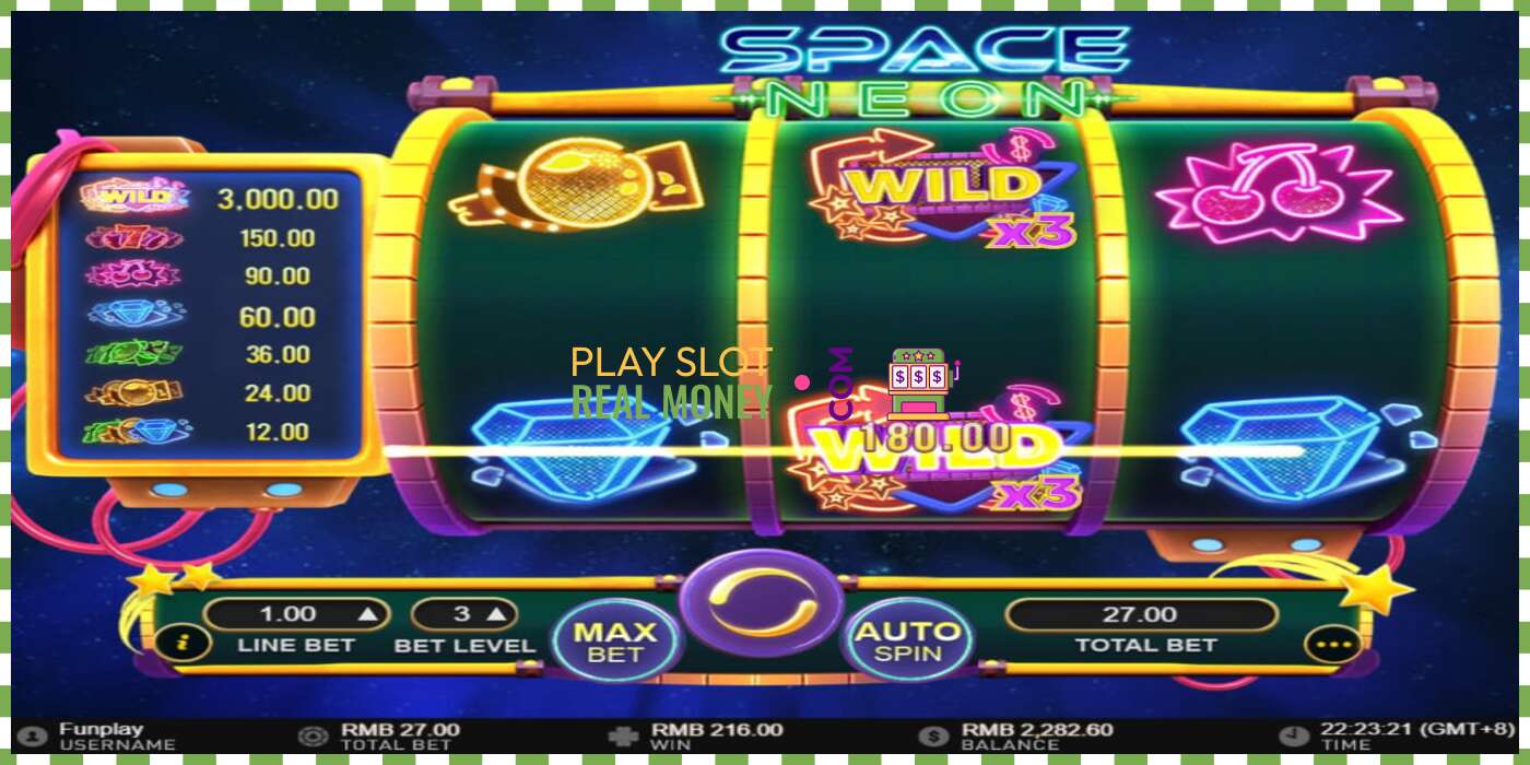 Slot Space Neon za skutečné peníze, obrázek - 4