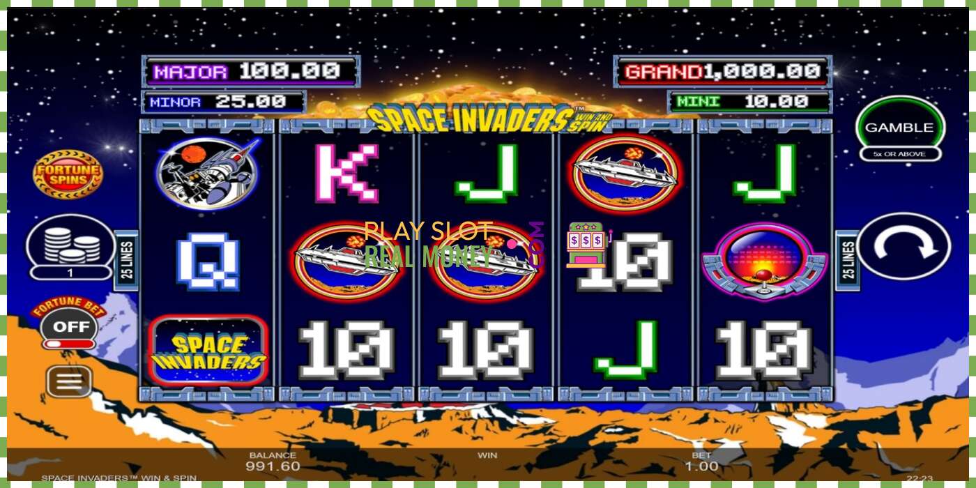 Слот Space Invaders Win and Spin на реальные деньги, картинка - 2