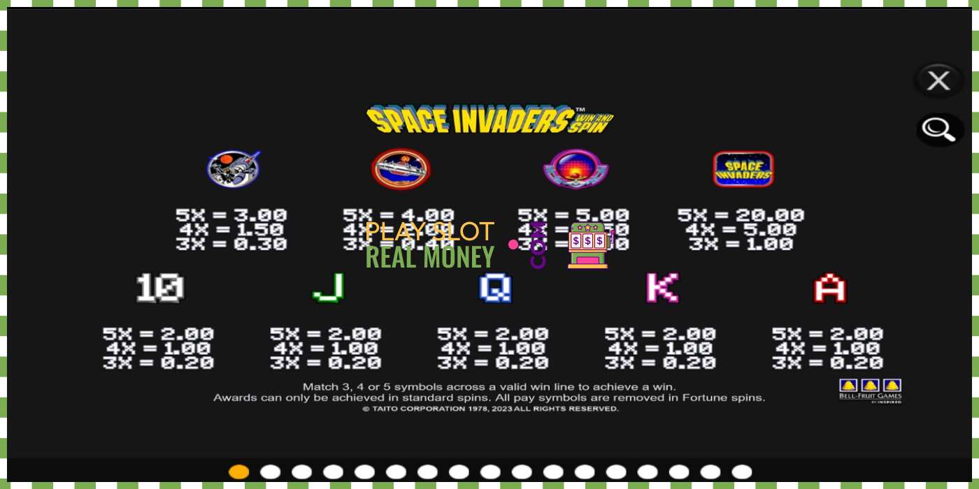 Слот Space Invaders Win and Spin на реальные деньги, картинка - 4