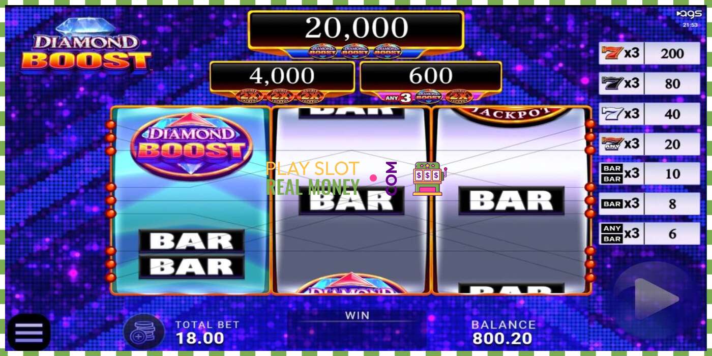 Slot Diamond Boost za pravi novac, slika - 1