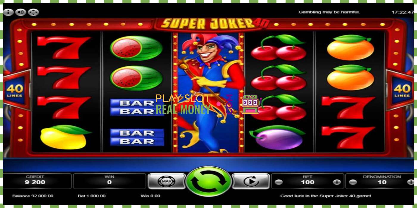 Слот Super Joker 40 на реальные деньги, картинка - 4