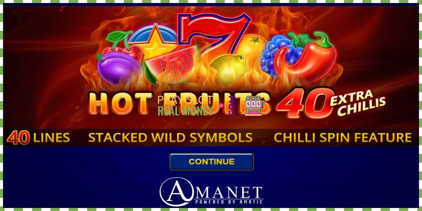 Слот Hot Fruits 40 Extra Chillis на реальные деньги, картинка - 1