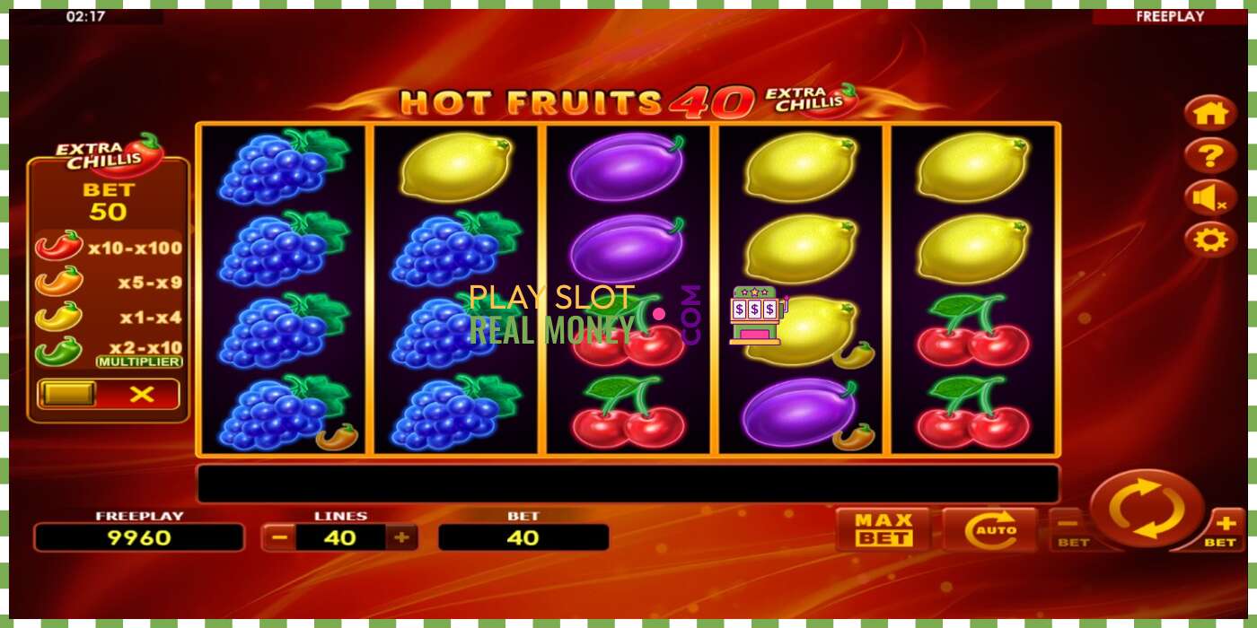 Слот Hot Fruits 40 Extra Chillis на реальные деньги, картинка - 2