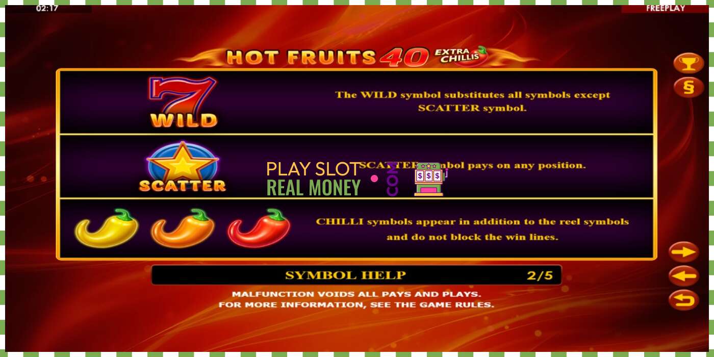 Слот Hot Fruits 40 Extra Chillis на реальные деньги, картинка - 5