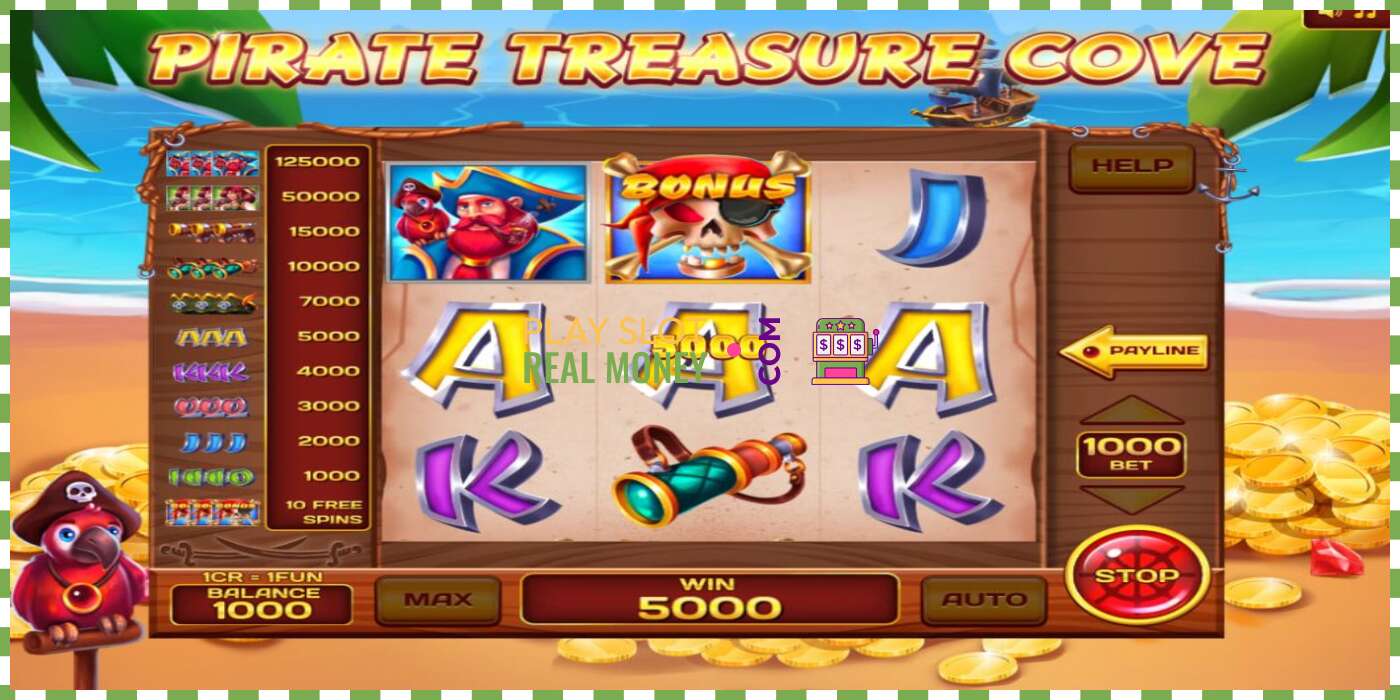 Слот Pirate Treasure Cove 3x3 на реальные деньги, картинка - 2